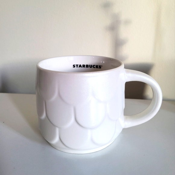 Starbucks Other - Starbucks Pearl White Mermaid Siren Scales Mug